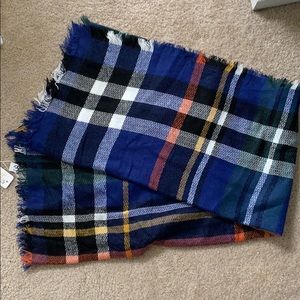 Multi color blanket scarf